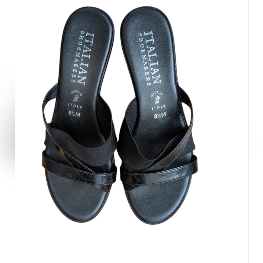 Italian Shoemakers Women's Black Wedges